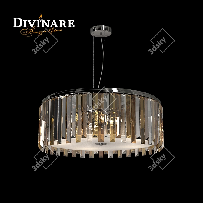 Divinare Nova Crystal Chandelier 3D model image 1