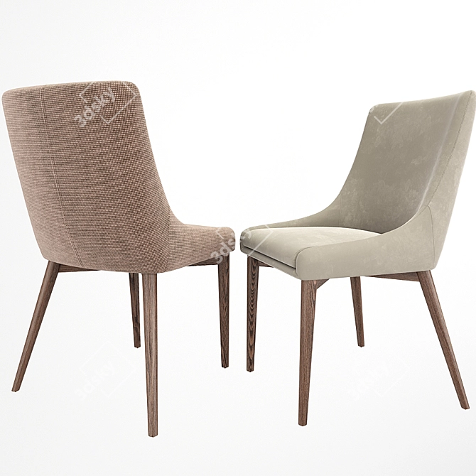 Modern Dining Table Set - Elegant and Functional 3D model image 2