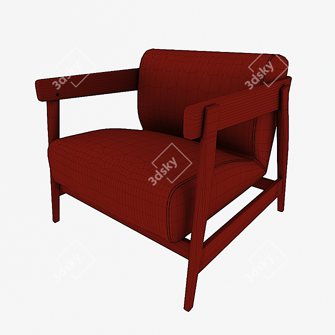 Modern Daewood Lounge Chair 3D model image 2