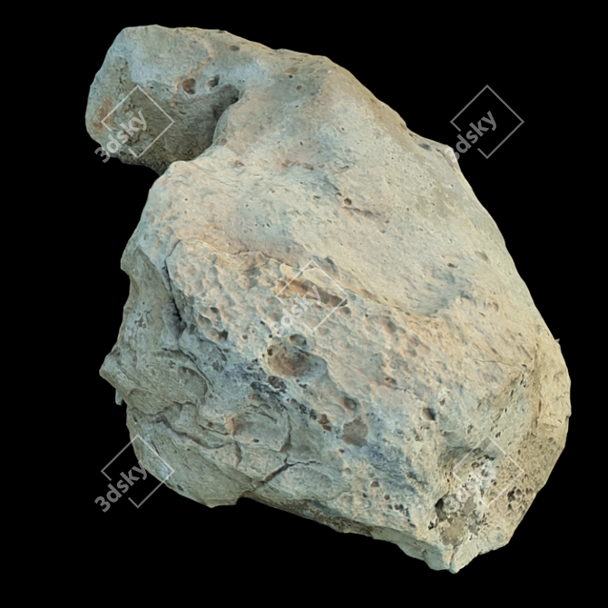 3D Rock Scan: High-Res 4K Model 3D model image 3