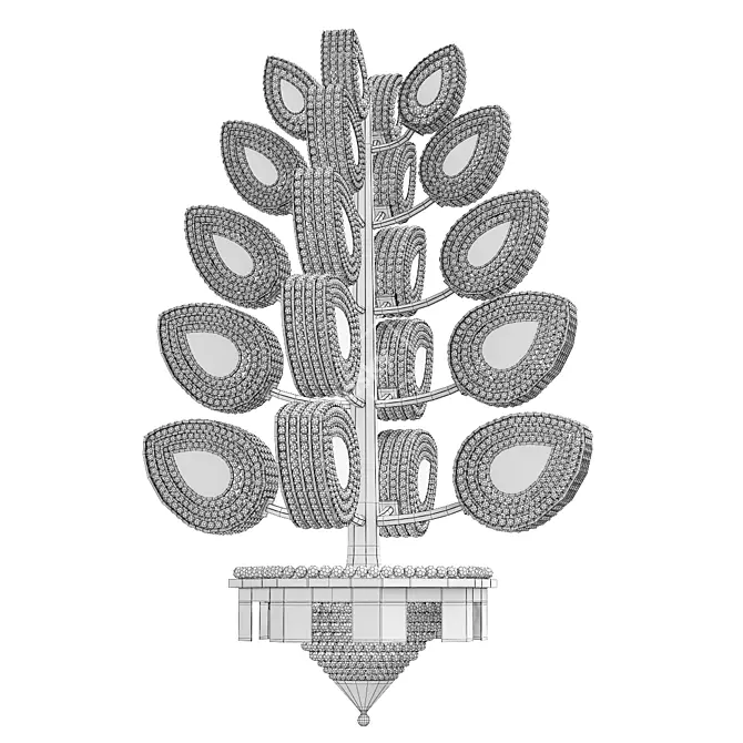 Elegant Maison Bagues Chandelier 3D model image 3