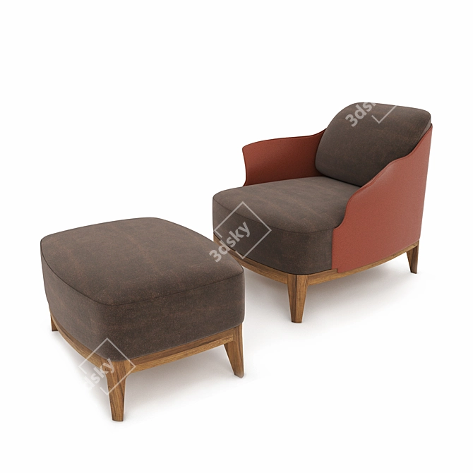 Cocoon L Armchair Set by Frag 3D model image 2