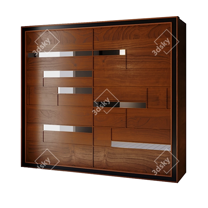 ELETTRA Night Wardrobe: Sleek Storage Solution 3D model image 1