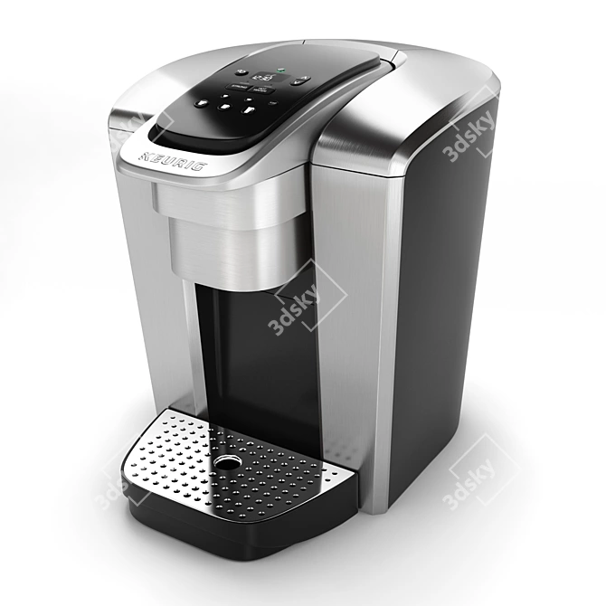 Keurig K-Elite Brewer: Brushed Silver Elegance 3D model image 1