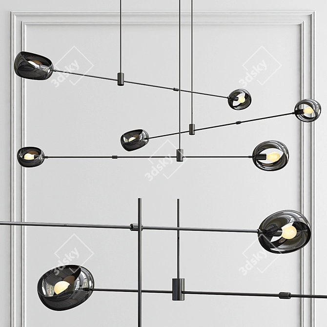 Elegant Acaba No 435 Pendant 3D model image 1