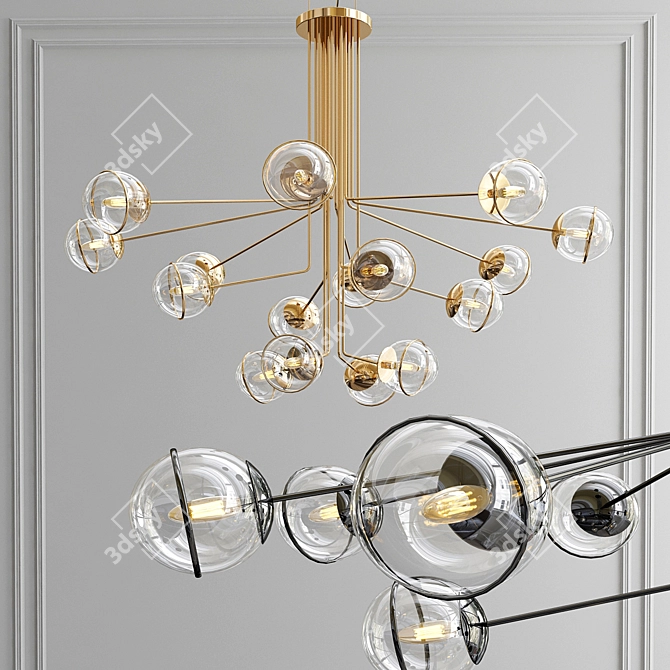 Bubble Bliss Pendant 3D model image 1