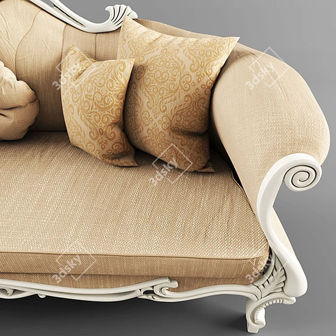 Classic Atlas Sofa: Timeless Elegance for Your Home 3D model image 2