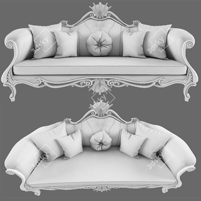 Classic Atlas Sofa: Timeless Elegance for Your Home 3D model image 3