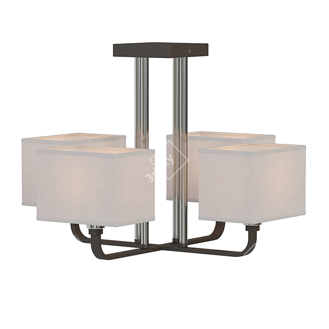 MW-Light Prato 101011904: Sleek Modern Ceiling Light 3D model image 1