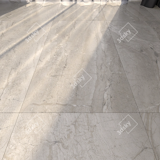 Luxury Marble Floor Tiles 3D model image 1