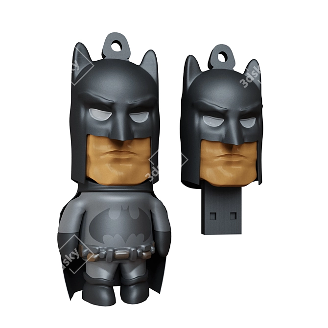 Legendary Hero: Batman USB Flash Drive 3D model image 1