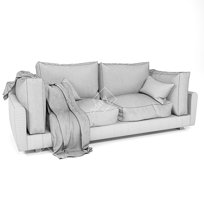 Modern Corona Sofa: Comfort & Style 3D model image 3