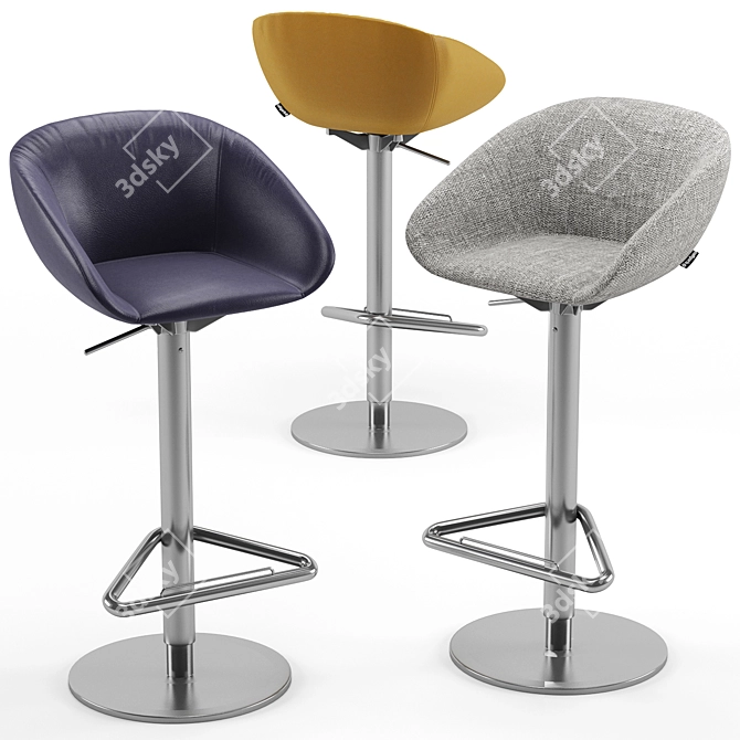 Calligaris Love Barstool: Stylish and Functional 3D model image 2