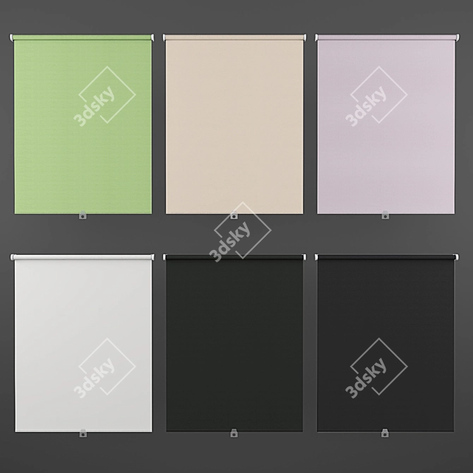 Roller Blinds Ikea Tupplur - Various Colors 3D model image 2