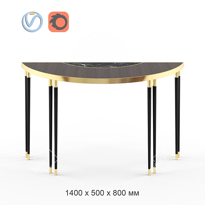 Richmond Console: Elegant, Stylish, Functional 3D model image 1