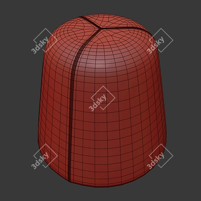 Luxury Terp Poufs - Sophisticated Design & Comfort 3D model image 3
