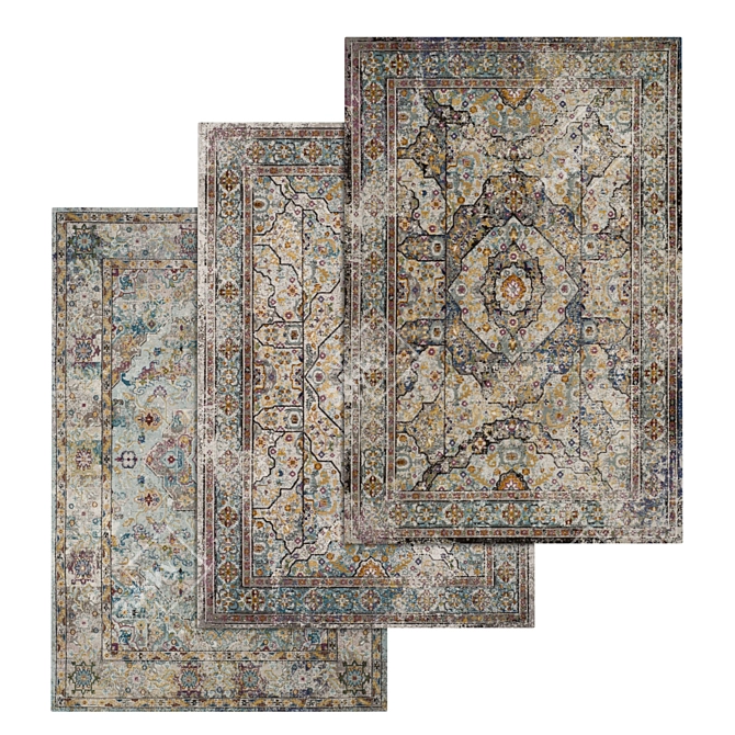 Luxury Carpet Set: High-Quality Textures for Enhanced Renders 3D model image 1