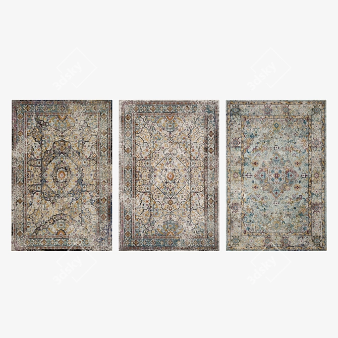 Luxury Carpet Set: High-Quality Textures for Enhanced Renders 3D model image 3