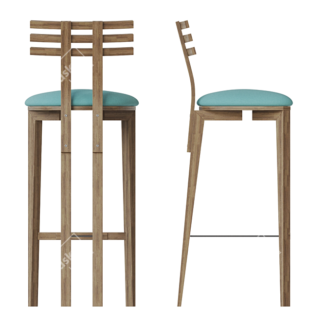 Tory Sun Bar Stool 3D model image 2