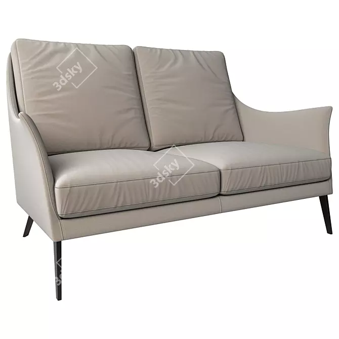 Cozy Small Sofa 3D model image 2