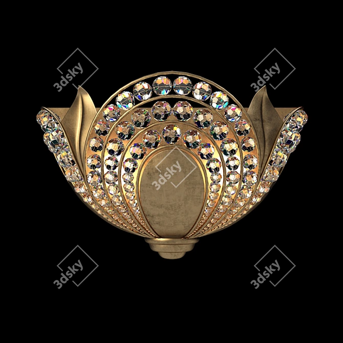 Elegant Bagues Paris Wall Sconce 3D model image 1