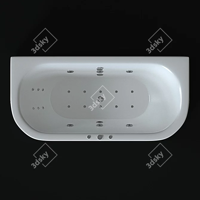 Aquatek Morpheus: TurboSmooth-Enhanced, High-Quality Bathtub 3D model image 2
