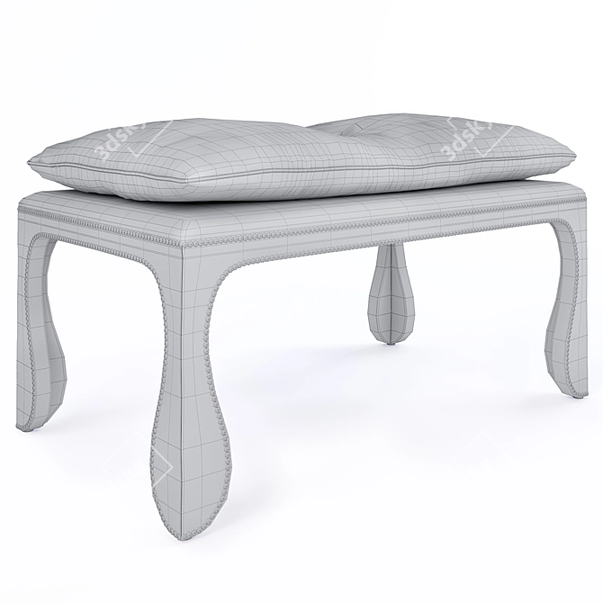 Dmitriy&Co Brugge Bench: Elegant and Functional 3D model image 2