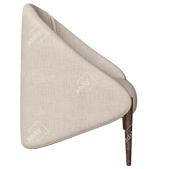 Nativ Walrus Fabric Armchair 3D model image 2