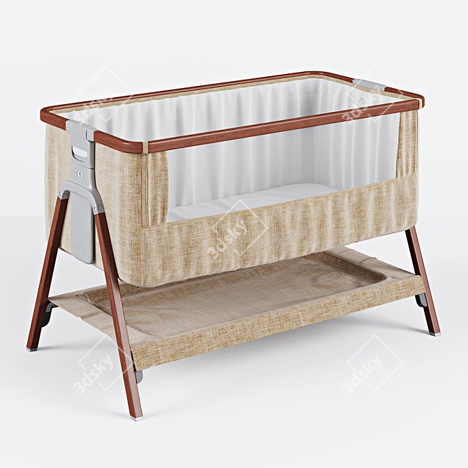 CoZee Walnut & Putty Cradle 3D model image 1