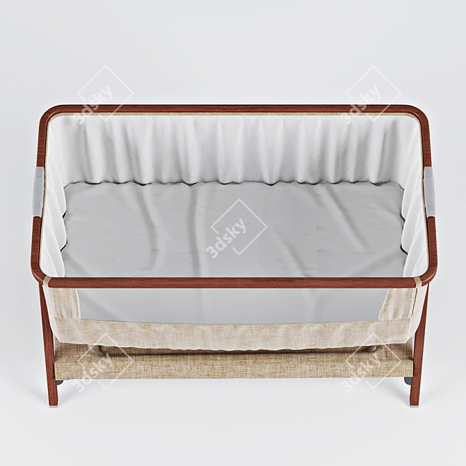 CoZee Walnut & Putty Cradle 3D model image 2