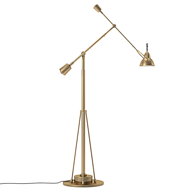 RH Counterpoise Task Lamp - Sleek Design, Adjustable Height 3D model image 1