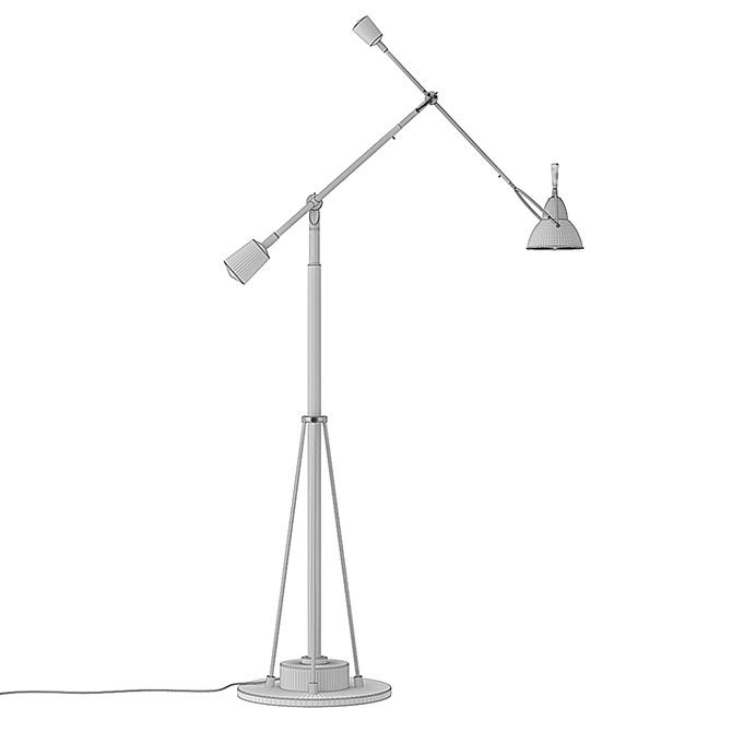 RH Counterpoise Task Lamp - Sleek Design, Adjustable Height 3D model image 3