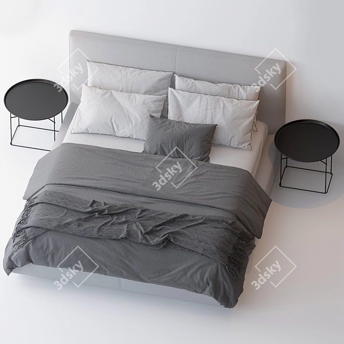 Richard Bed: Sleek and Stylish 3D model image 2