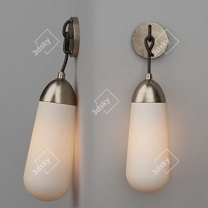 Luminary Lariat: Exquisite Wall Sconce 3D model image 1