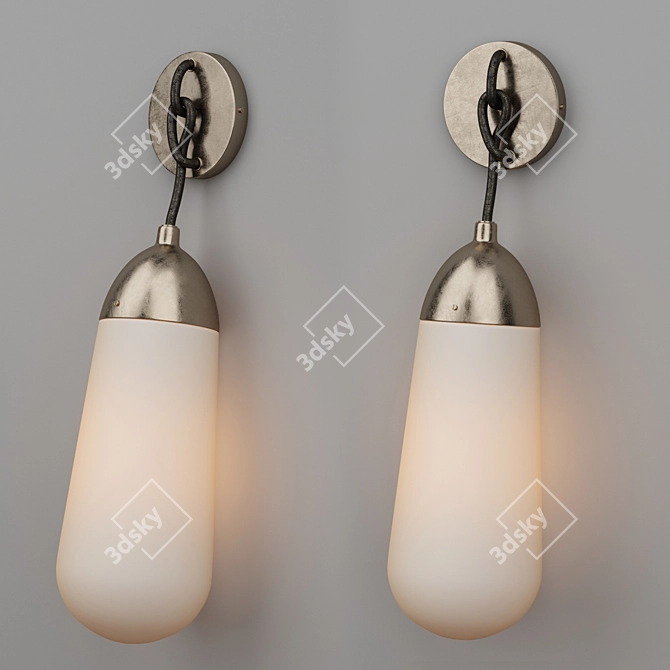 Luminary Lariat: Exquisite Wall Sconce 3D model image 2