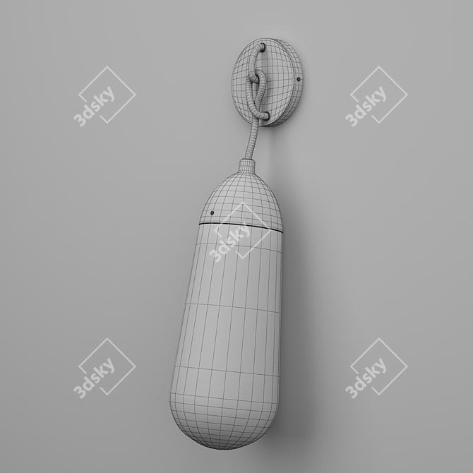 Luminary Lariat: Exquisite Wall Sconce 3D model image 3