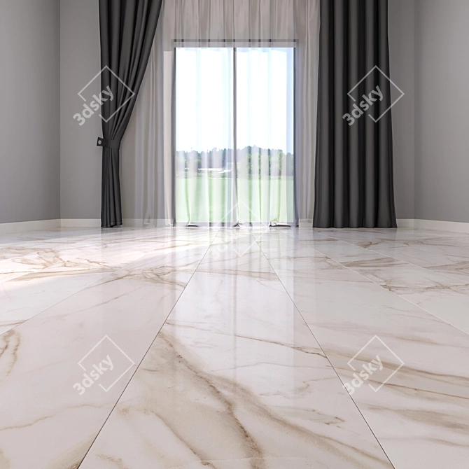 Elegant Marble Floortile Collection 3D model image 2