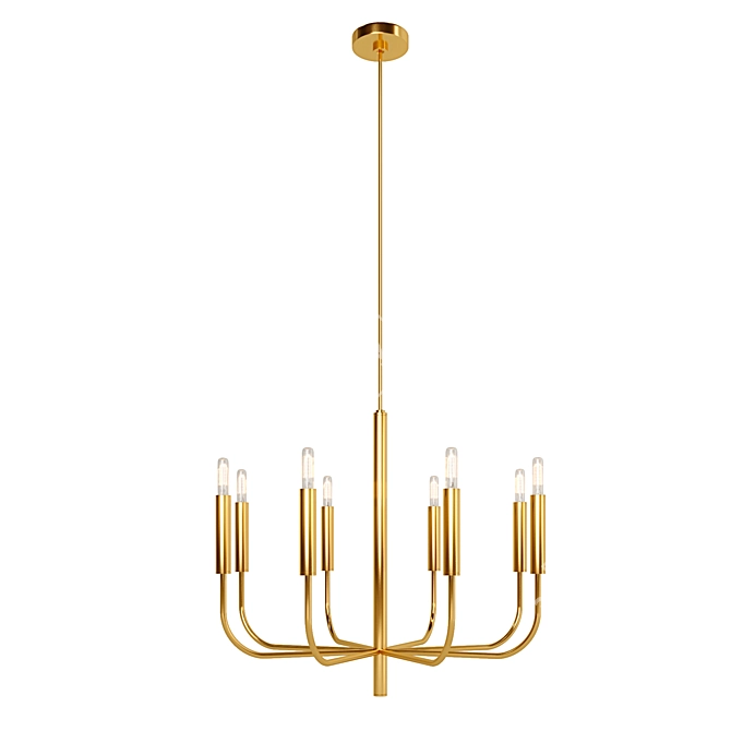 Brianna 9-Light Chandelier - Elegant Illumination, Stunning Design 3D model image 1