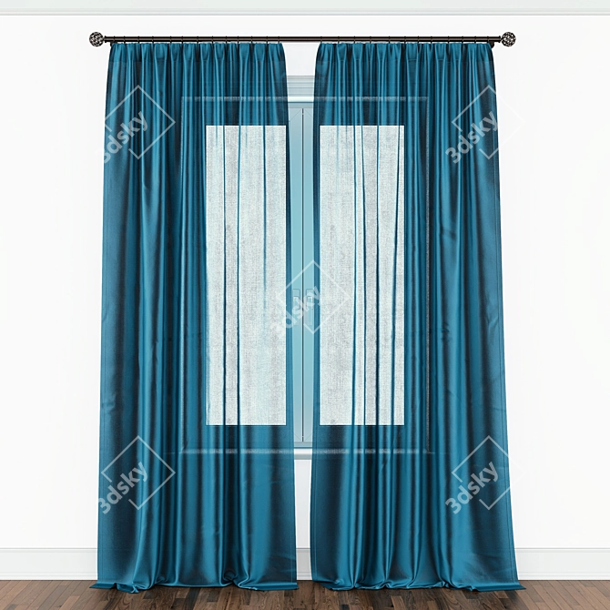 Luxury Drapery 2021 3D model image 1