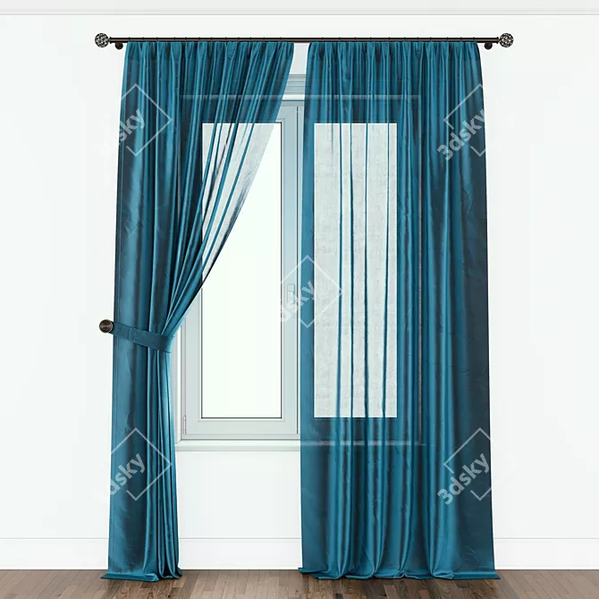 Luxury Drapery 2021 3D model image 2