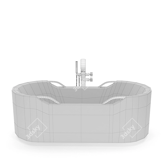 Armani Roca Baia Bathtub - Luxury Design 3D model image 3