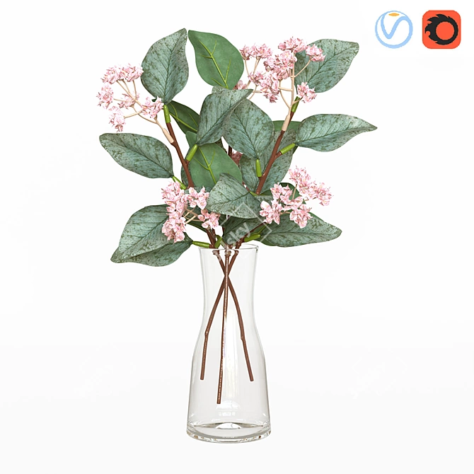 Everlasting SMYCKA Artificial Flowers 3D model image 1