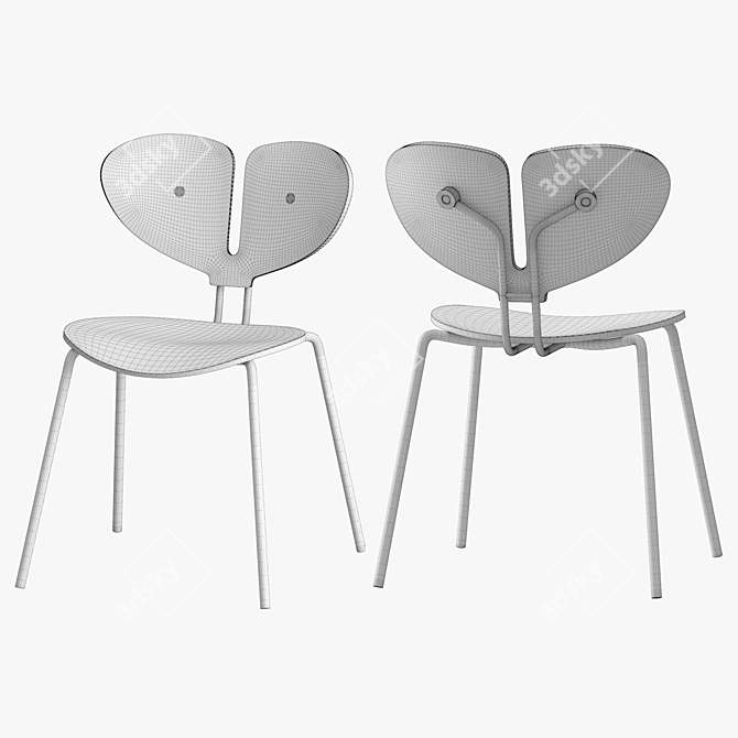 Title: Nordic Tales Moth Chair: Elegant and Versatile 3D model image 7