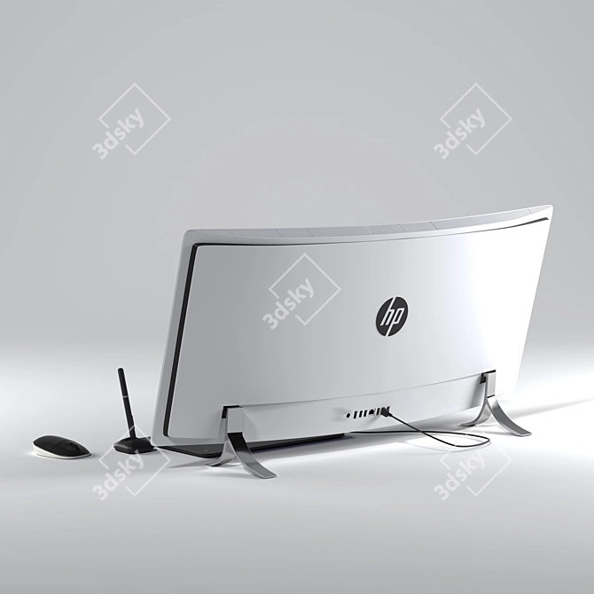 Ultimate Creative Combo: HP Envy Curved 34 & XP Pen Deco 01 3D model image 3