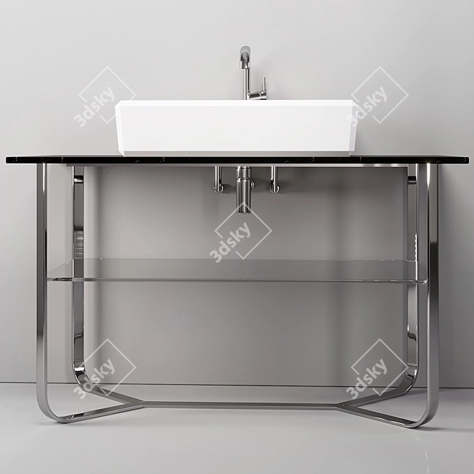 Luxury Marble Vanity Unit | Villeroy & Boch ANTHEUS 3D model image 1