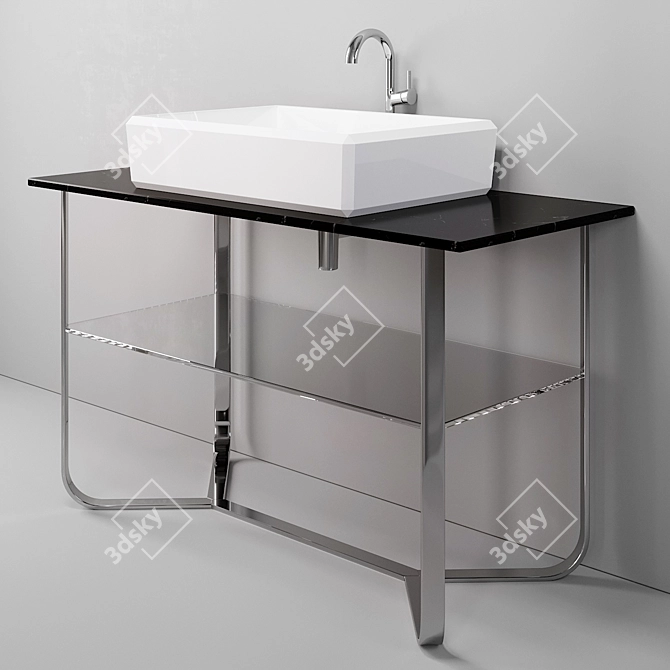 Luxury Marble Vanity Unit | Villeroy & Boch ANTHEUS 3D model image 2