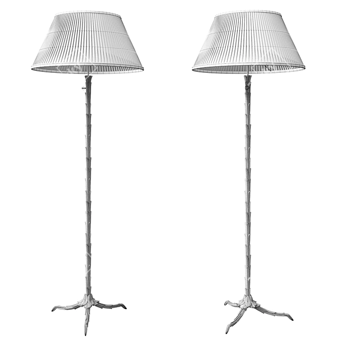 Elegant Maison Bagues French Lamp 3D model image 3