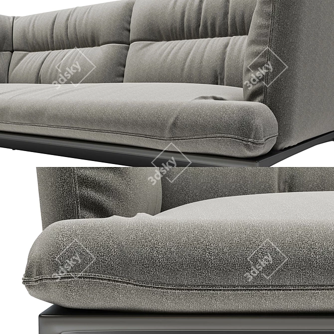 Modern Comfort: Yale X Sofa by MDF Italia 3D model image 2
