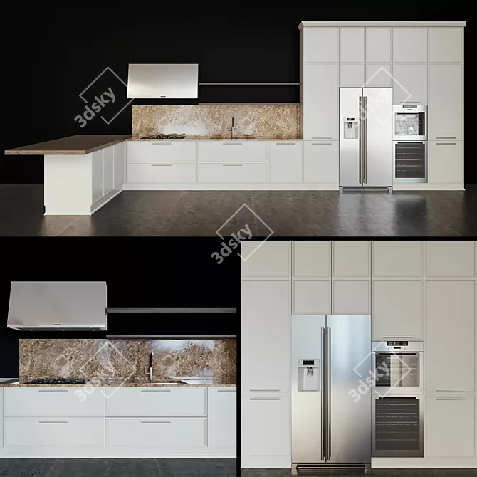 Elevate Your Kitchen with Etica Estetica 3D model image 1