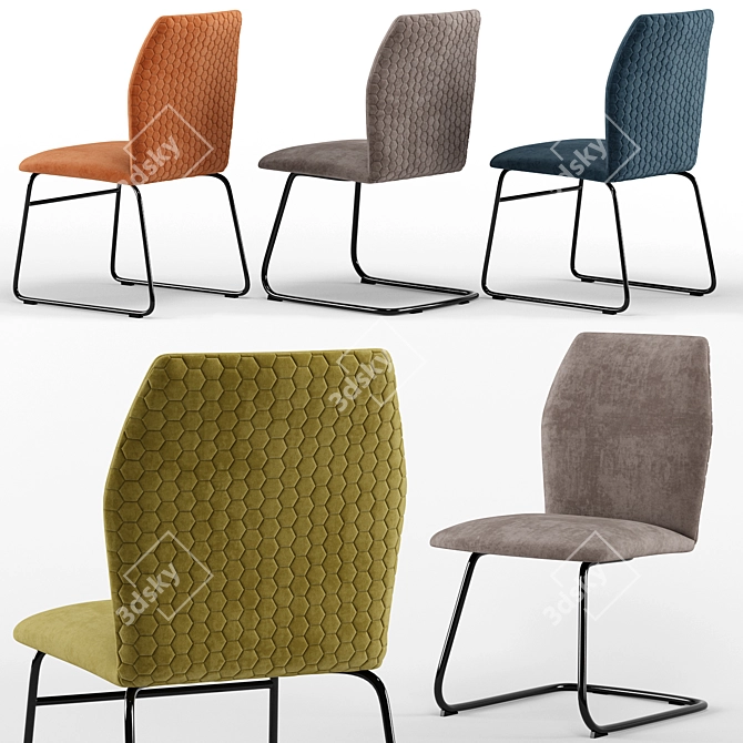 Hexa Calligaris Connubia - Stylish, Versatile Unwrap Chair 3D model image 1